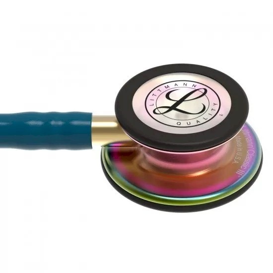 Littmann® Classic III Stethoscoop - Caribisch Blauw Rainbow Finish - 5807, foto 2 van 6