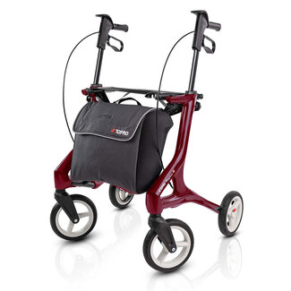 Topro Troja Pegasus Carbon ultra lichtgewicht rollator - Wijnrood