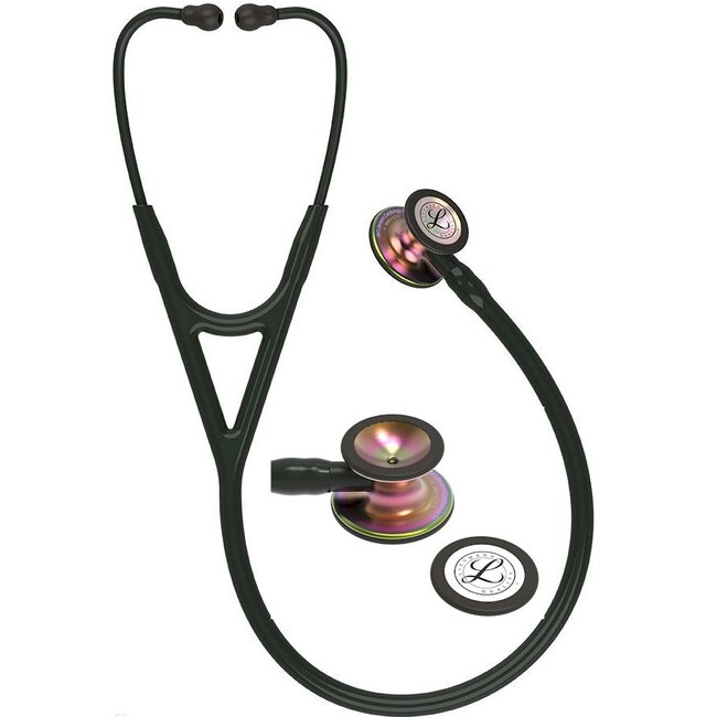 3M™ Littmann® Cardiology IV Dual Stethoscoop - Zwart Rainbow Finish met Rookkleur Steel - 6240