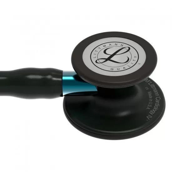 Littmann® Cardiology IV Stethoscoop - Black Edition met Blauwe steel - 6201, foto 3 van 6