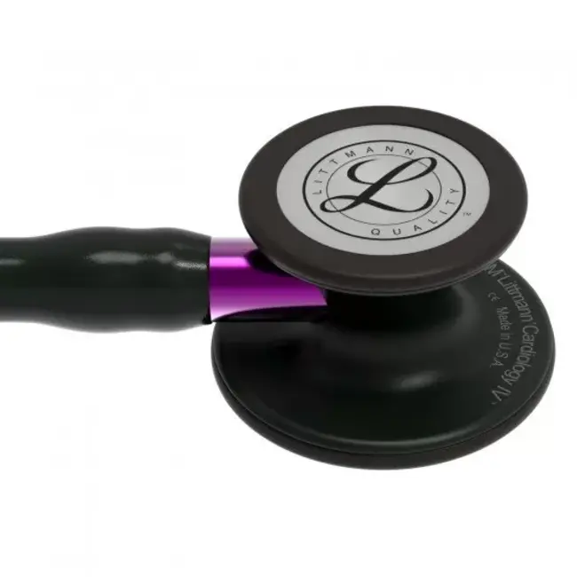 3M™ Littmann® Cardiology IV Dual Stethoscoop - Black Edition met paarse steel - 6203