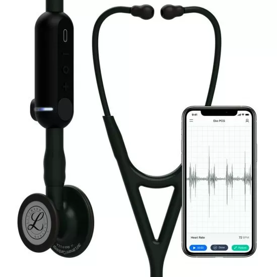 Littmann® CORE Digitale Stethoscoop - Zwart 8490, foto 3 van 6
