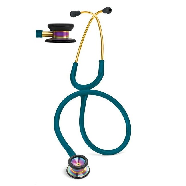 Littmann® Classic II Pediatric Stethoscoop - Caribbean Blue / Rainbow Finish 2153