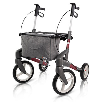 Topro Troja Olympos ATR/ ATR SLIM Medium lichtgewicht rollator- Wijnrood