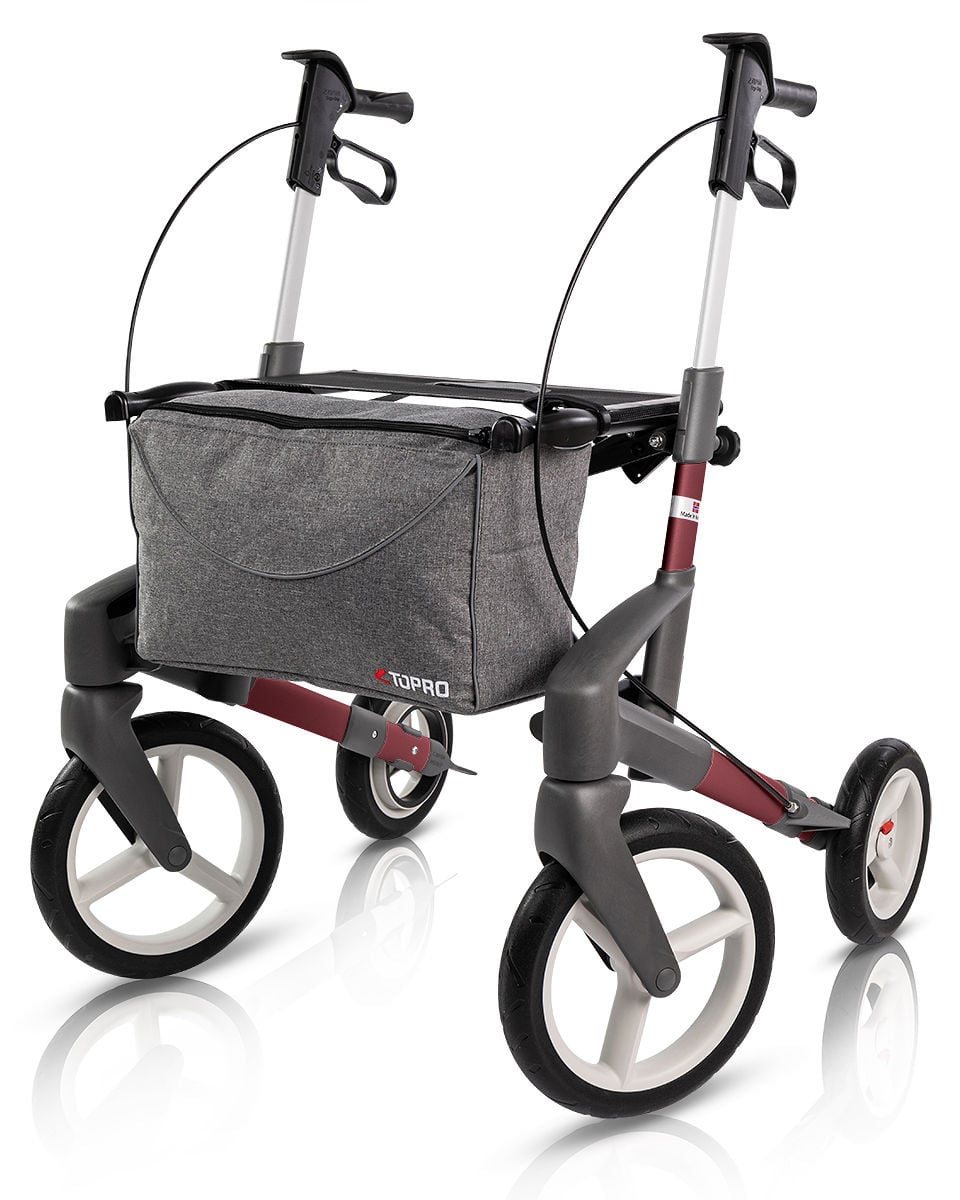 Topro Troja Olympos ATR/ ATR SLIM lichtgewicht rollator - Wijnrood