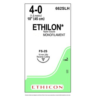Ethicon Ethilon hechtdraad 4-0 met FS-2S naald - 662SLH