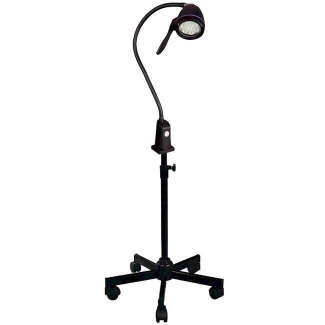 LID Hepta LED onderzoekslamp 10,5 Watt met 114 cm flexibele arm – op verrijdbaar statief