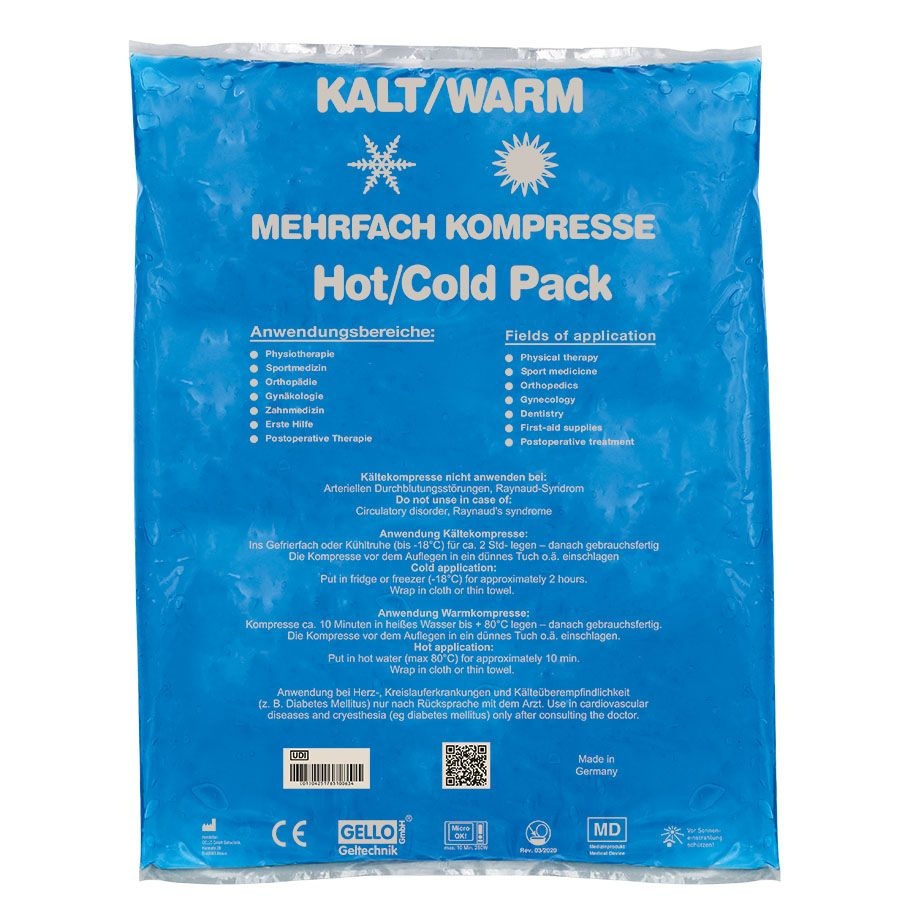 Gello koud-warm kompres XL - per stuk - Hot-cold pack - 30 x 40 cm - 1000 gram - Flexibel coolpack / icepack