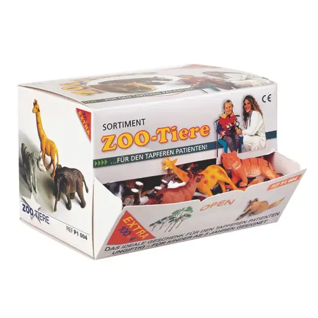 Dierentuin dieren - 104 stuks - plastic speelgoed dieren