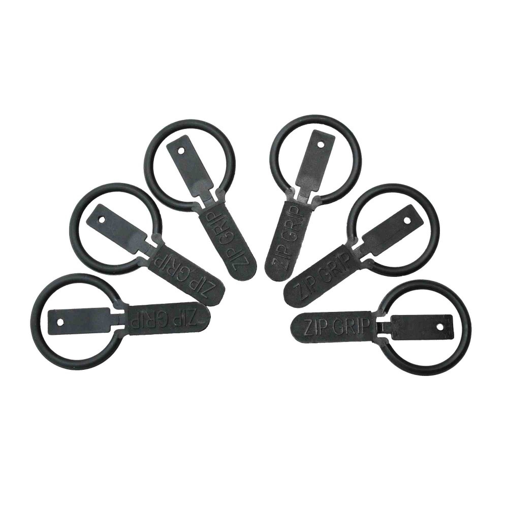 able2 Kunststof rits ringen "ZipGrip" - 6 stuks