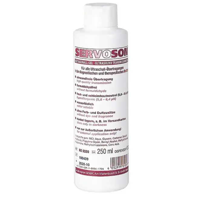 Servoson Ultrasone contact/dopplergel 250ml.