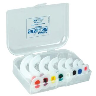 Airway Breezer Guedel tube set voor beademing - 8 maten - in kunststof doos