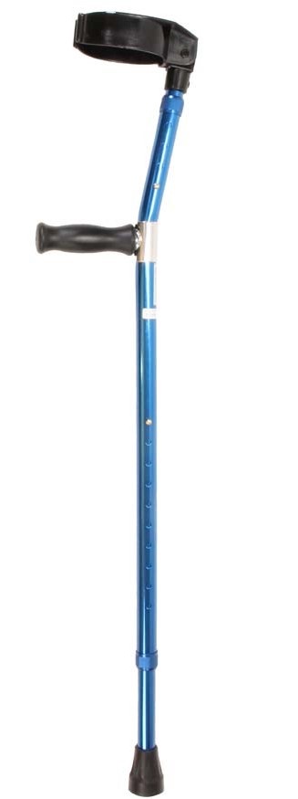 Elleboogkruk met standaard handgreep - Blauw - per stuk