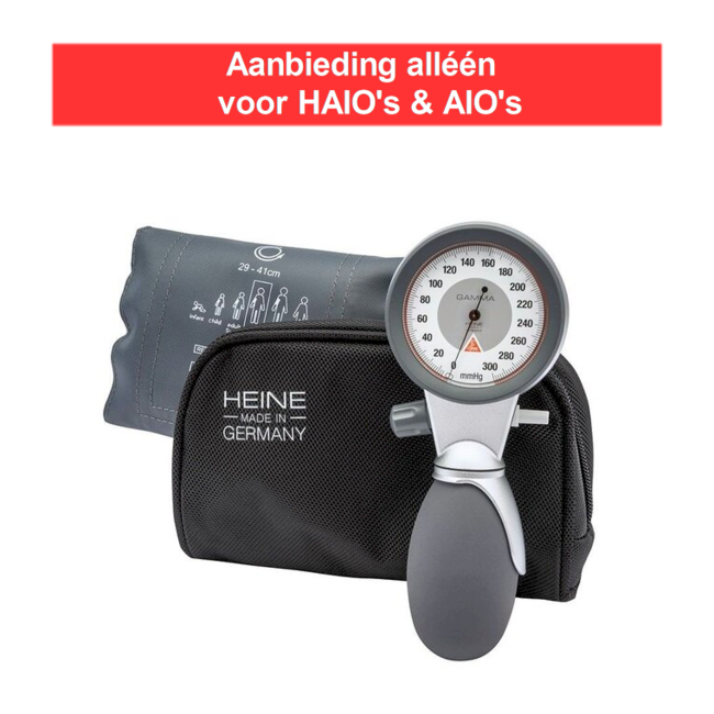 Heine Bloeddrukmeter Heine GAMMA G7 schroefventiel, compleet met manchet in etui