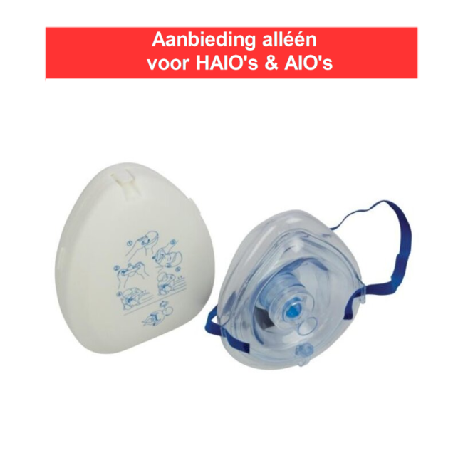 VosMed pocketmask beademingsmasker in hard kunststof etui