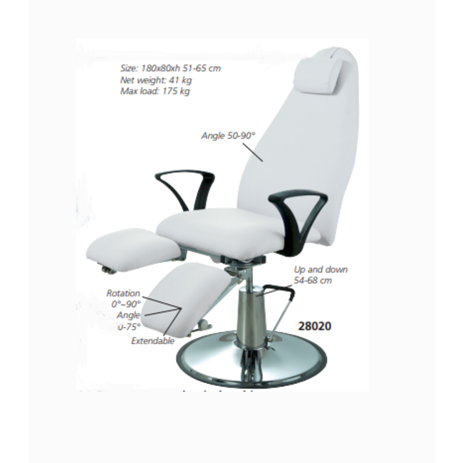 Behandelstoel - Patiëntenstoel mechanisch - hydraulisch