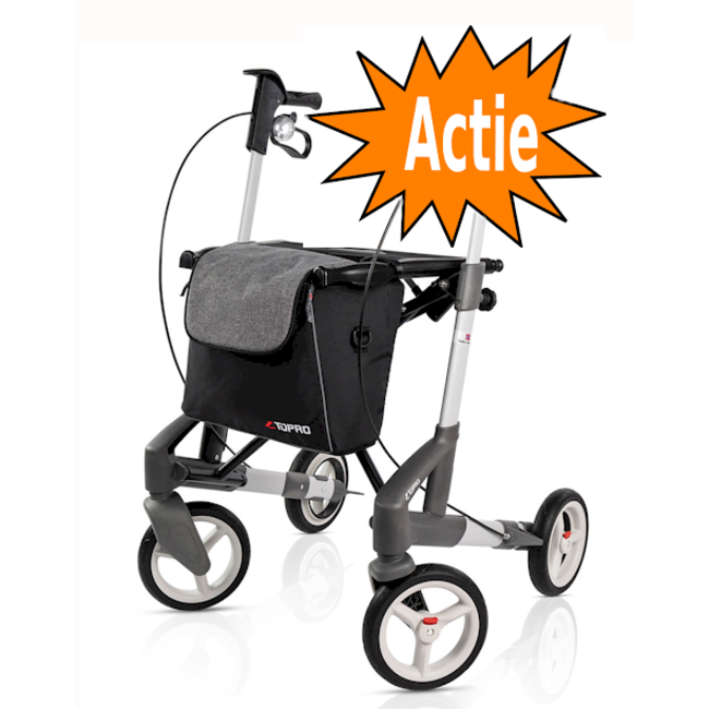 Topro Troja 5G lichtgewicht rollator - Zilver