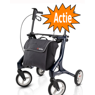 Topro Troja Pegasus Carbon ultra lichtgewicht rollator - Staalblauw