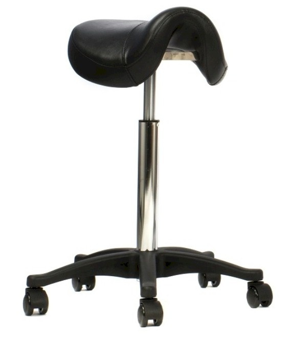 Zadelkruk Compact zwart - ergonomisch zadel/ verstelbare gasveer