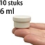 Mini Plastic Potjes met Deksel - 6 ml - 10 stuks - Reispotjes Hervulbaar klein - Cosmetica potje - Lege Potjes - Zalfpotje