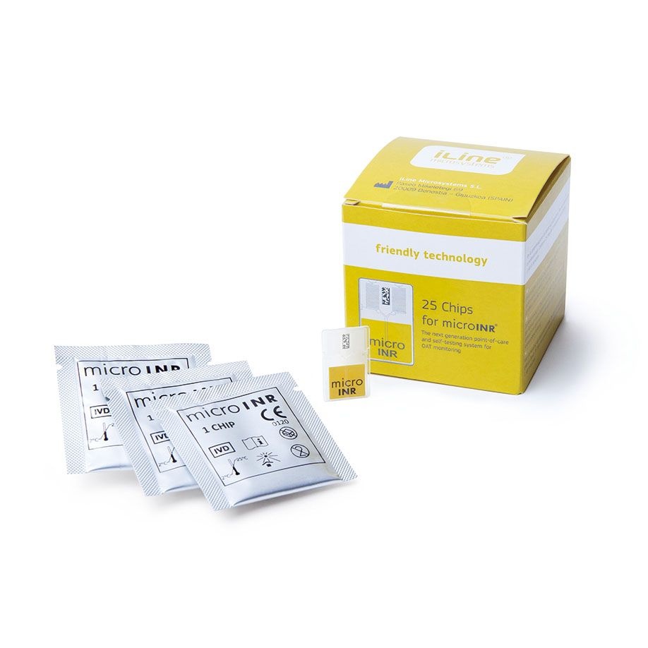 Testchips voor microINR (25 stuks)