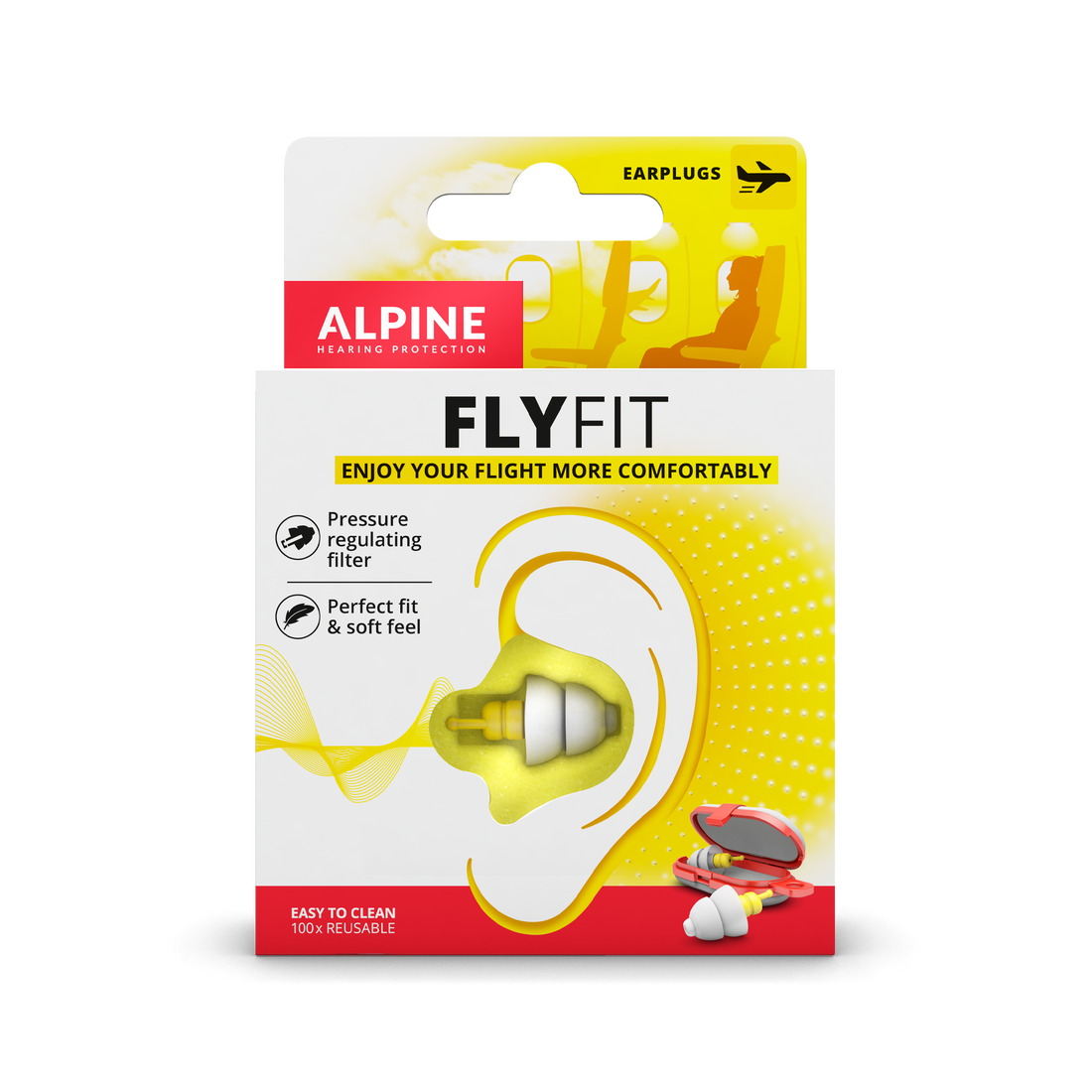 Alpine FlyFit oordoppen - voor tijdens het vliegen, foto 2 van 4