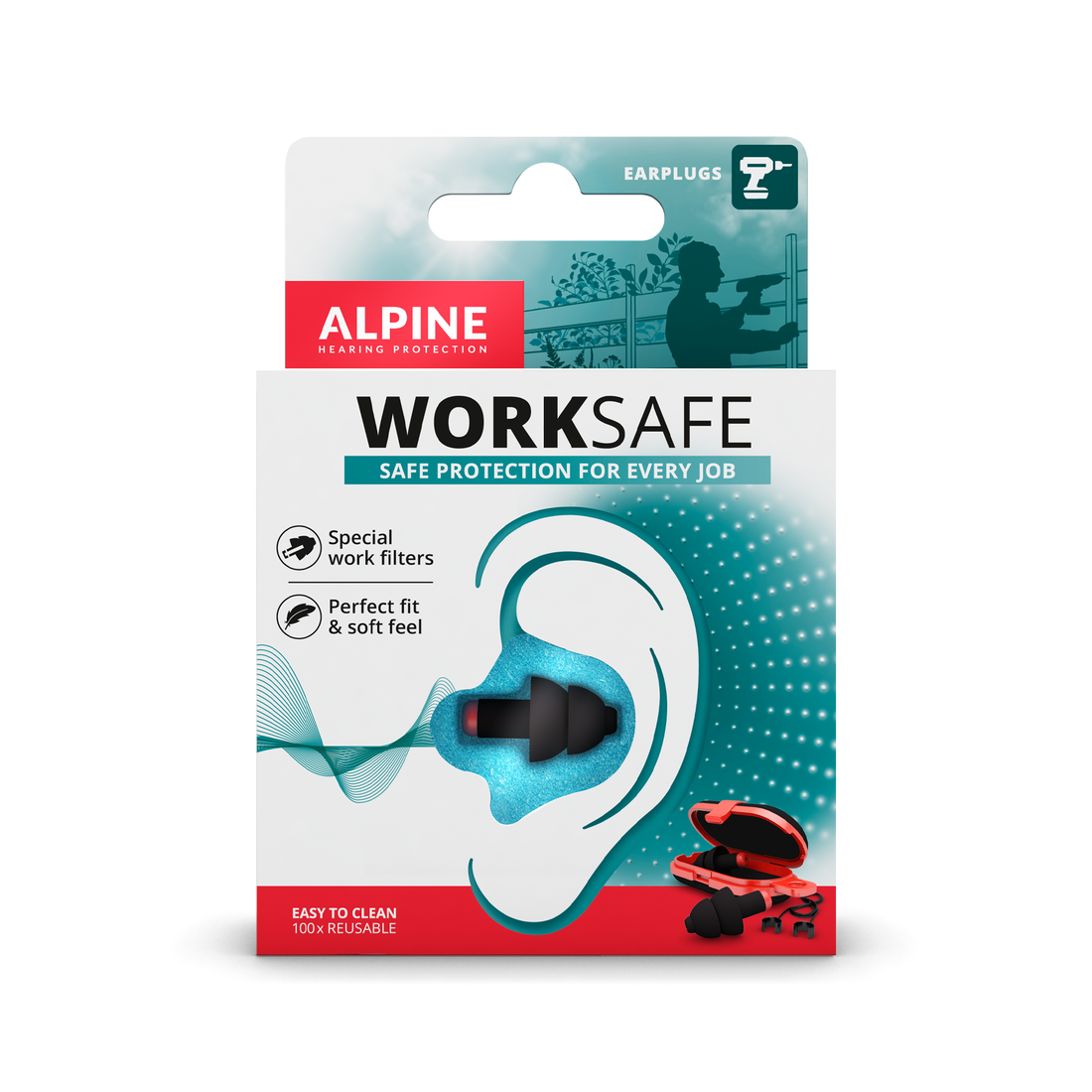 Alpine WorkSafe oordoppen - voor tijdens het klussen, foto 2 van 4