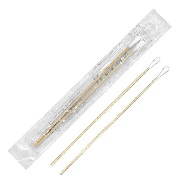 Steriele houten wattenstaafjes 15 cm – 100 × 2 stuks