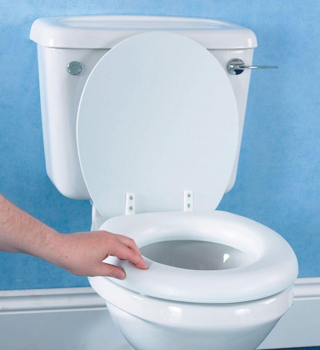 Zachte toiletzitting met deksel - WC bril Soft - foam kussen wc zitting, foto 2 van 2
