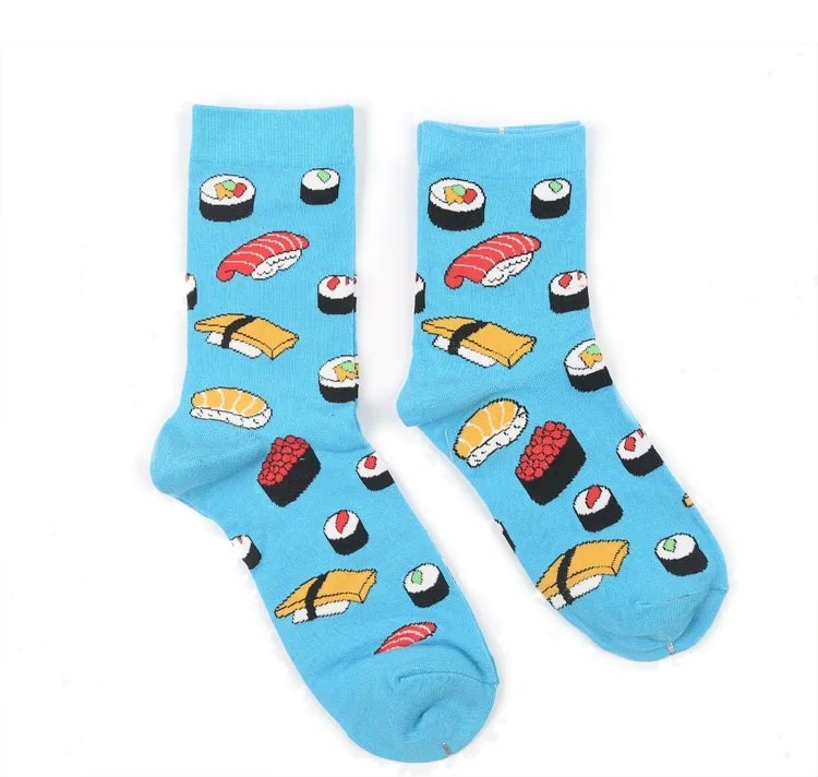 Sokken met sushi print - one size