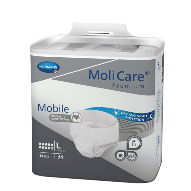 MoliCare® Pull up Premium Mobile 10 drops - incontinentiebroekjes - 14 stuks