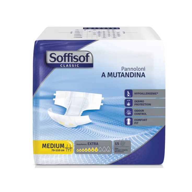 Soffisof Incontinentieluiers Volwassenen - Medium - 7 drops - 15 Stuks - Soffisof Classic