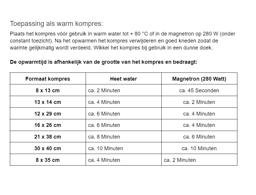 Gello Koud-warm kompres - 16 x 26 cm - Hot-cold pack, foto 2 van 2