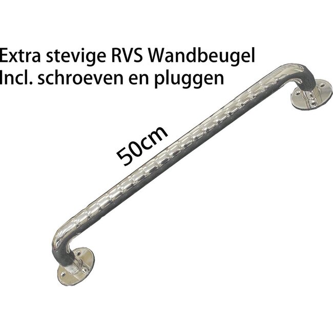 Wandbeugel/handgreep badkamer RVS – diverse formaten