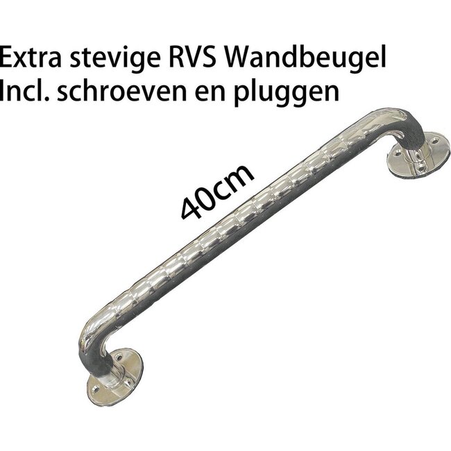 Wandbeugel/handgreep badkamer RVS – diverse formaten