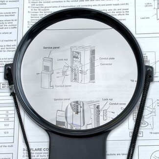 Vergrootglas met Nekkoord – 2x en 4x Vergroting