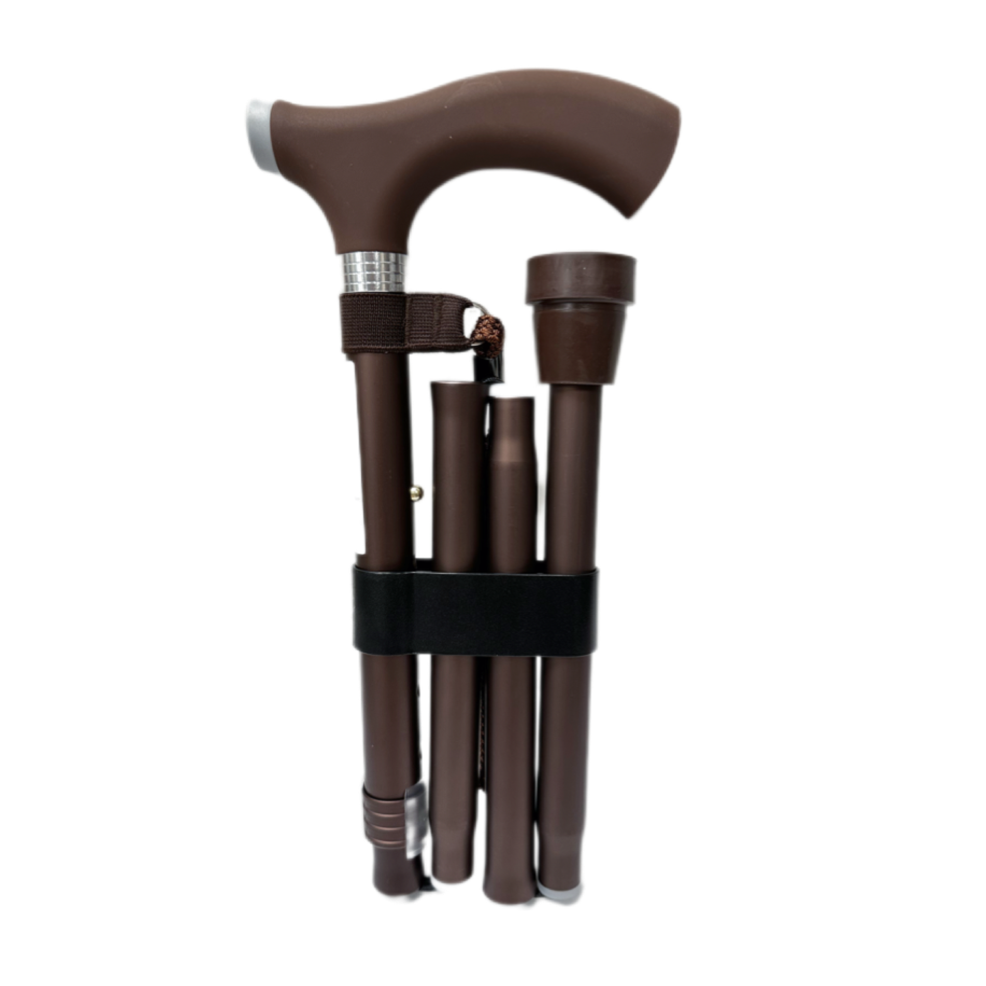 Opvouwbare wandelstok met silicone comfort handvat