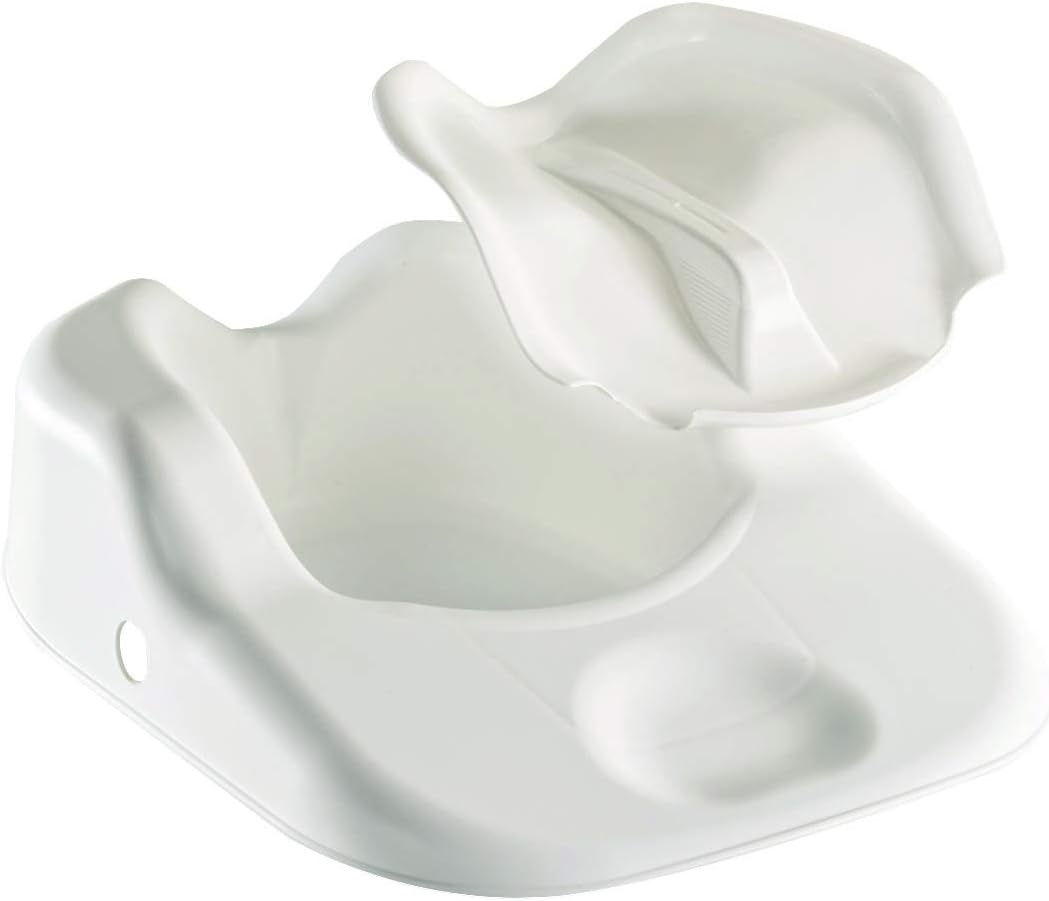 Bassidoux Ergonomische ondersteek / bedpan met deksel - wit