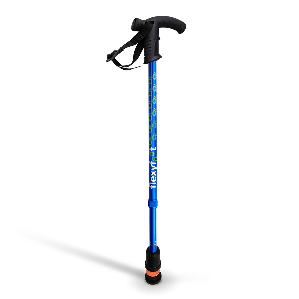 Flexyfoot Wandelstok met Soft-touch Derby handvat, foto 2 van 5