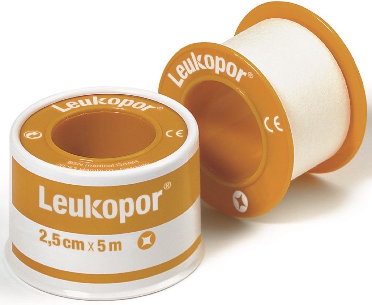 BSN BSN Leukopor kleefpleister. Rol 5 meter. Breedte: 2,50cm - Per rol