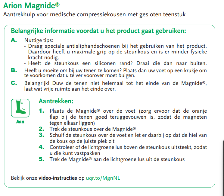 Arion Magnide - kousen aantrekhulp steunkousen / compressiekousen, foto 6 van 6