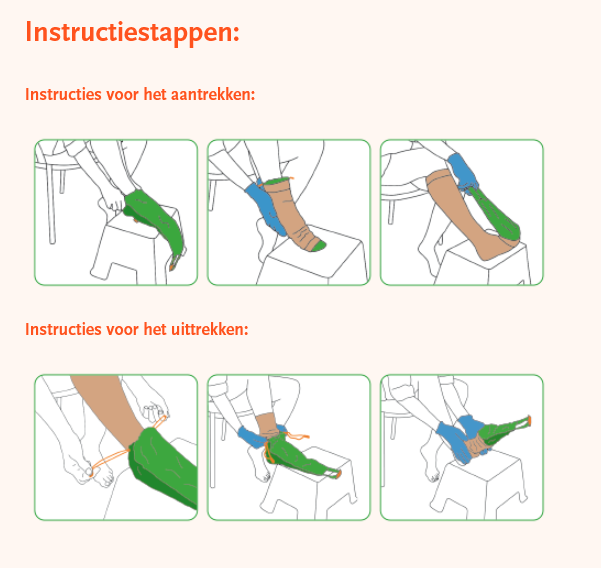 Arion Sim Slide aan- en uittrekhulp elastische kousen open teen, foto 5 van 6