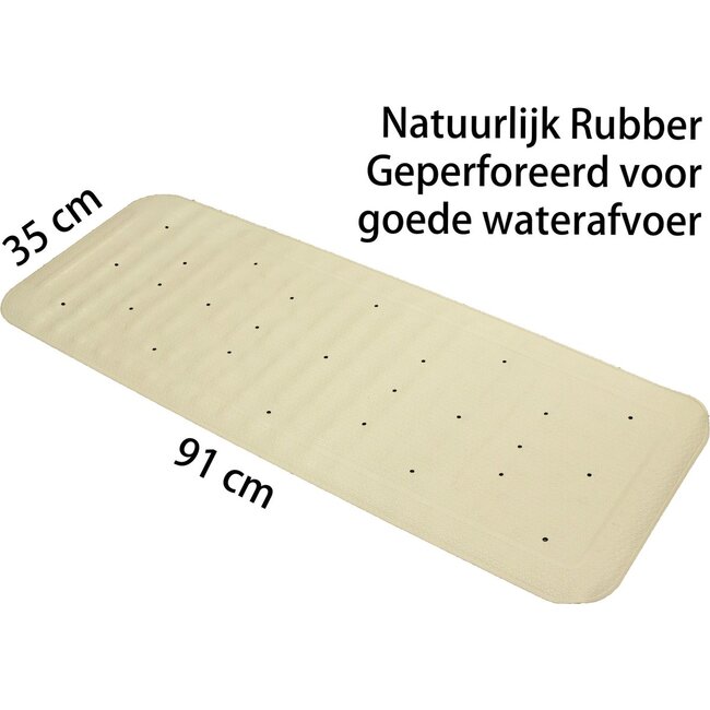 Anti-slip badmat met zuignappen – 91 x 35 cm