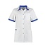Haen Zorgkleding Fijke - Wit/Royal Blue - Dames Zorgjasje