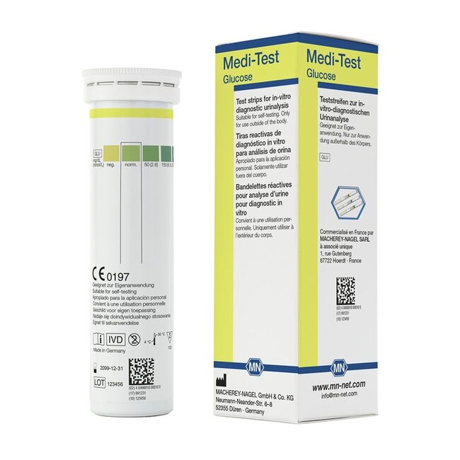Macherey-Nagel Medi-Test Urinestrips Glucose - 100 strips