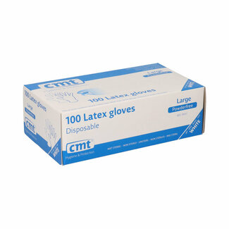 CMT Voordeelverpakking! - Latex handschoenen poedervrij  10x100 st.