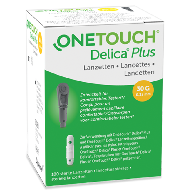 OneTouch Delica Plus lancetten, 30G - 100 stuks