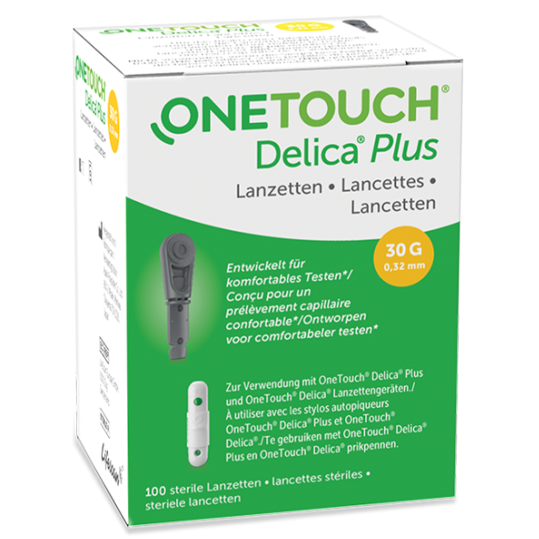 OneTouch Delica Plus lancetten, 30G - 100 stuks
