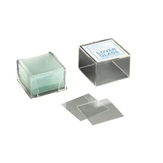 Dekglaasjes - Set van 10 dozen à 100 stuks .