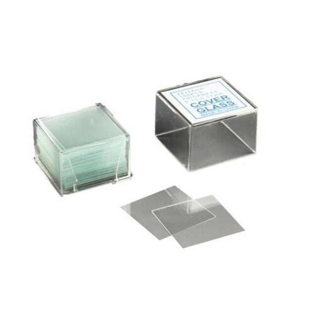 Dekglaasjes - Set van 10 dozen à 100 stuks .